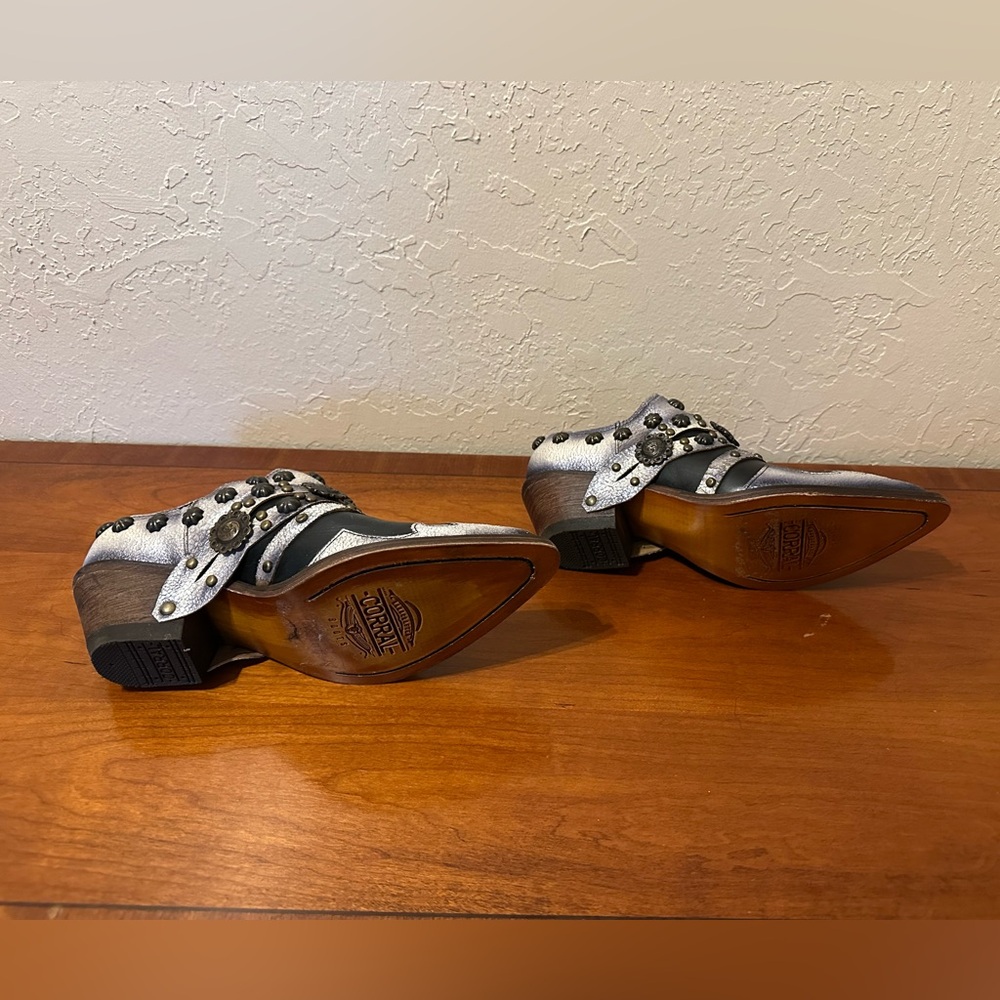 Corral Silver and Black Studded Ankle Boots - Picture 6 of 7